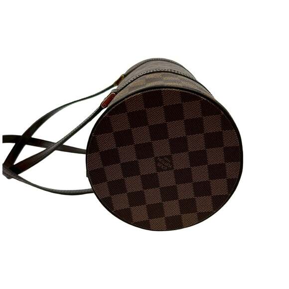 LOUIS VUITTON Brown Damier Leather Papillon 30 Pouch - Picture 5 of 9